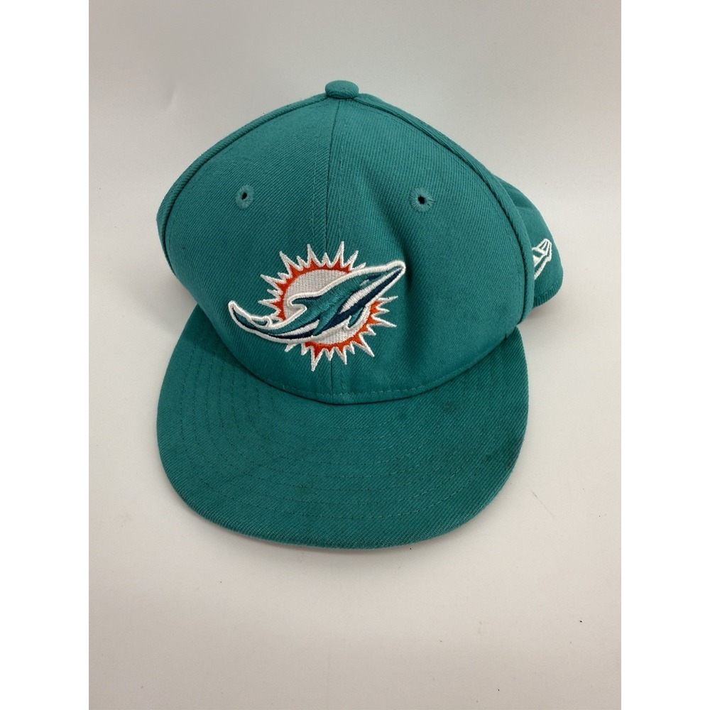 Miami Dolphins New Era 59Fifty NFL Teal Fitted Hat - Size 6 3/4